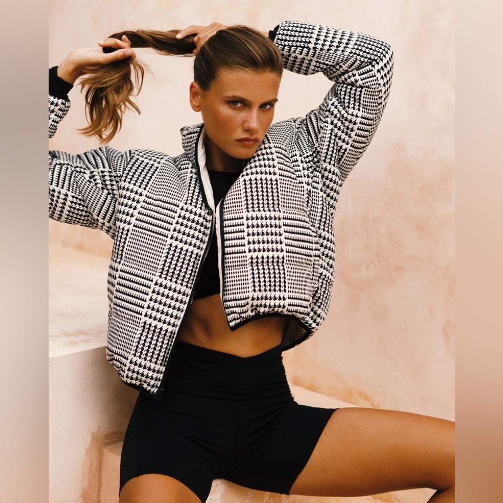 L*Space Black and White Houndstooth Jacket